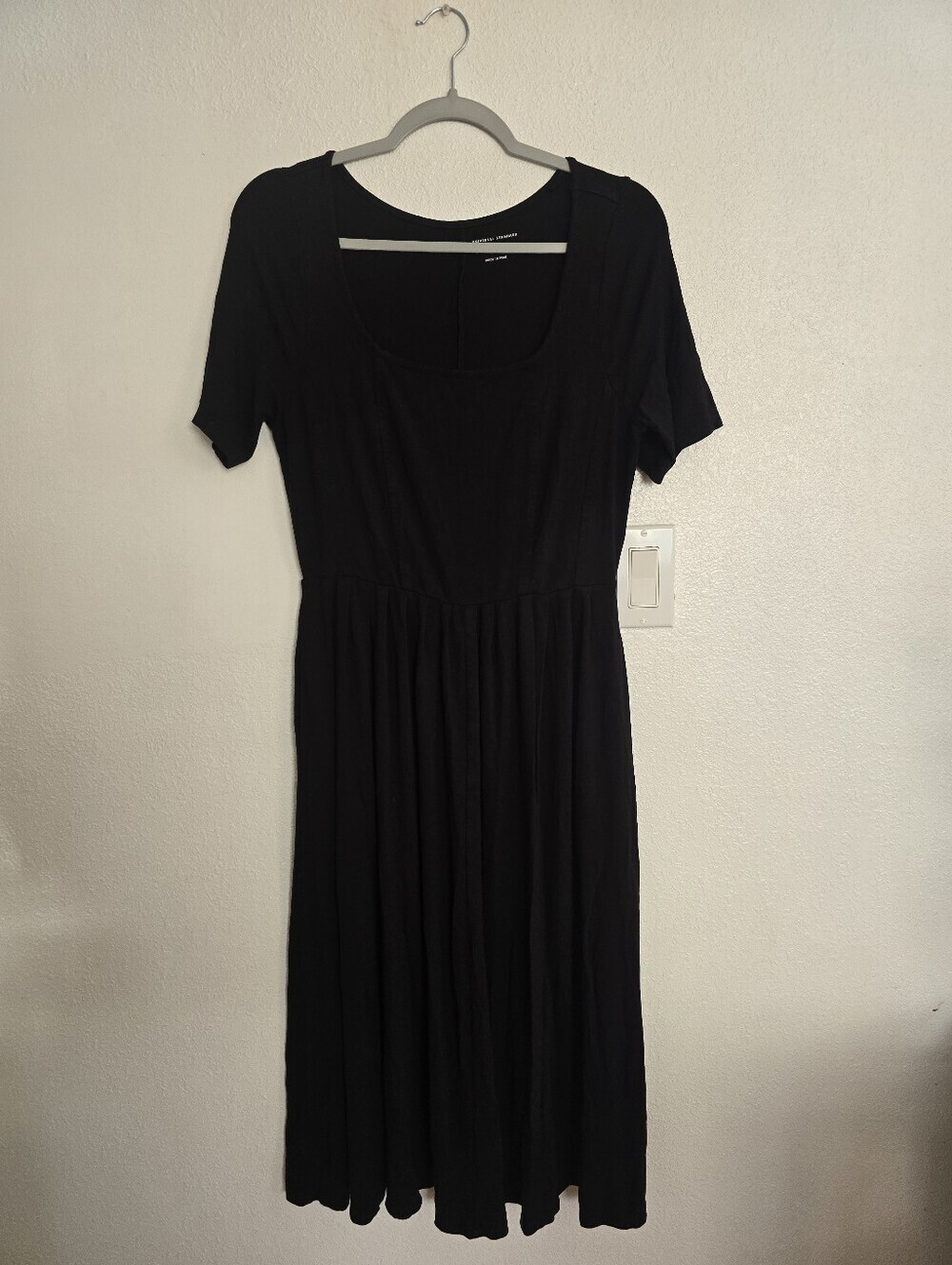 Universal Standard Pleated Dress In Black Size 6-8